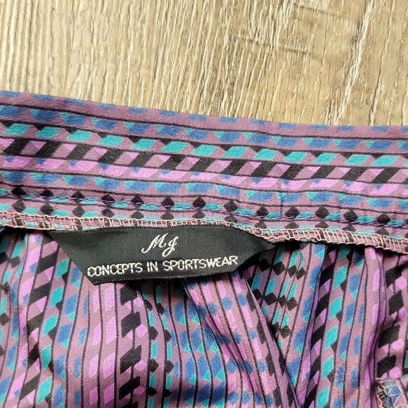 MJ Concepts in Sportswear Classy Vintage Skirt ~ Sz 11 ~ Knee Length ~ Purple - Picture 2 of 4